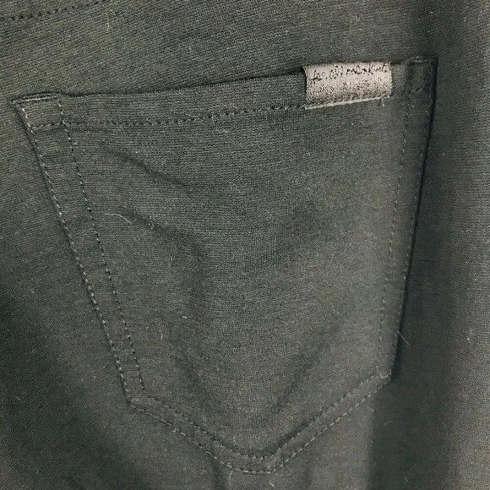 7 For All Mankind Maternity Jeggings Women Large Black Stretch Pant Pregnant